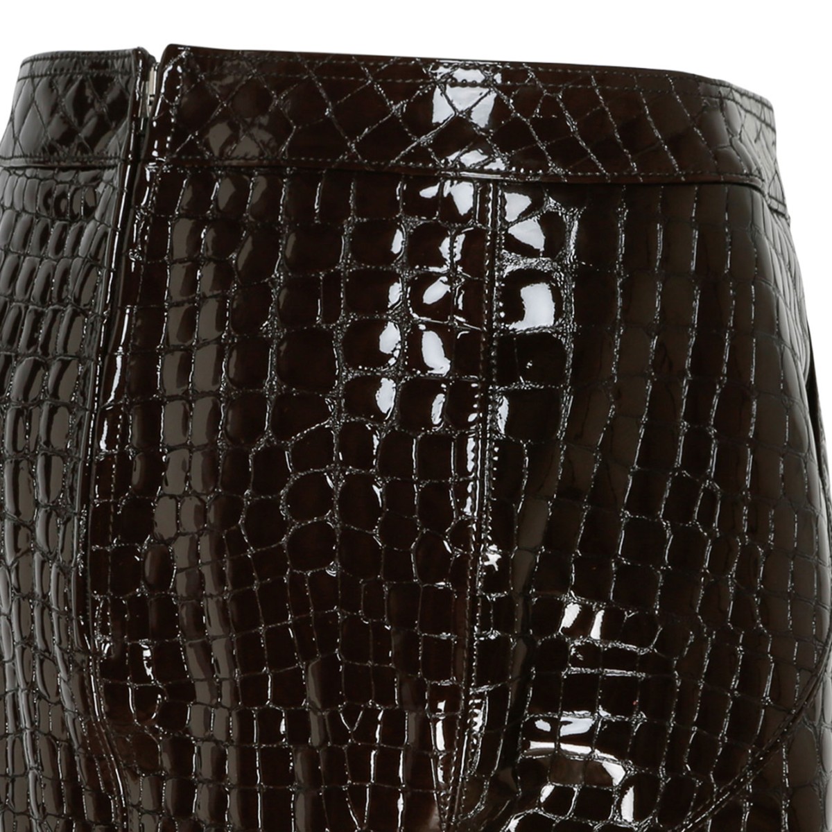 Dark Chocolate Glossy Skirt