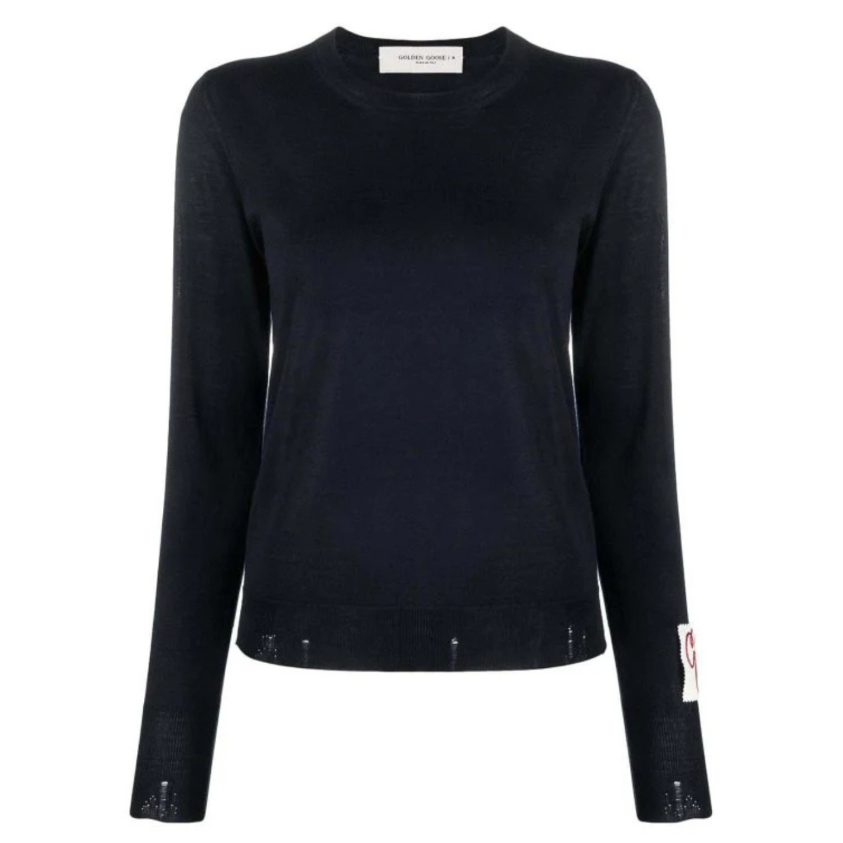 Dark Blue Knitted Pullover