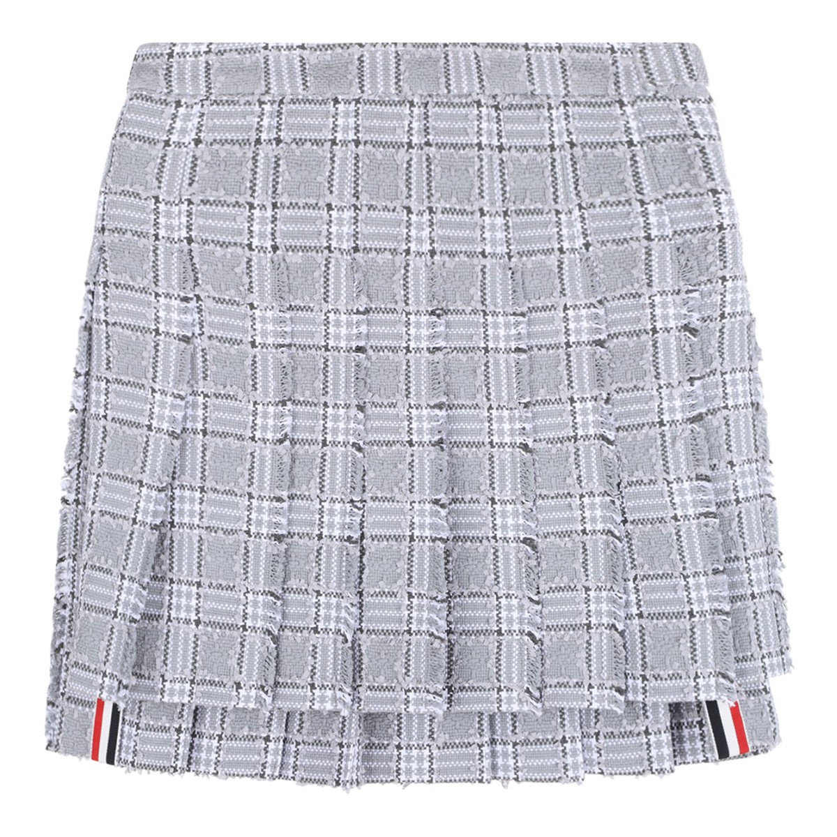 Pleated Tweed Skirt