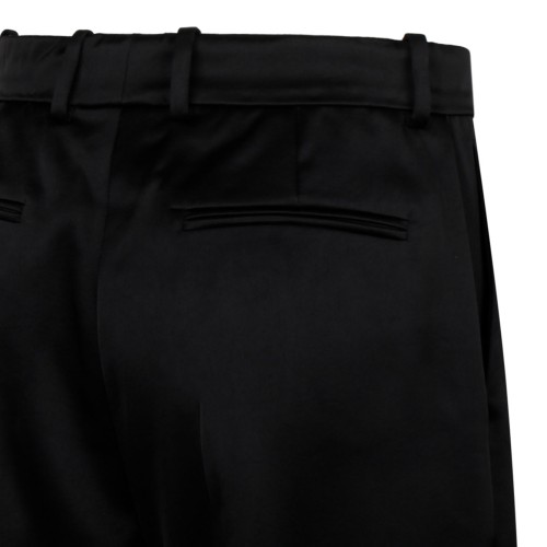 Black Satin Finish Trousers