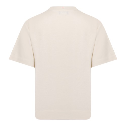 Beige Logo Print T-Shirt 2