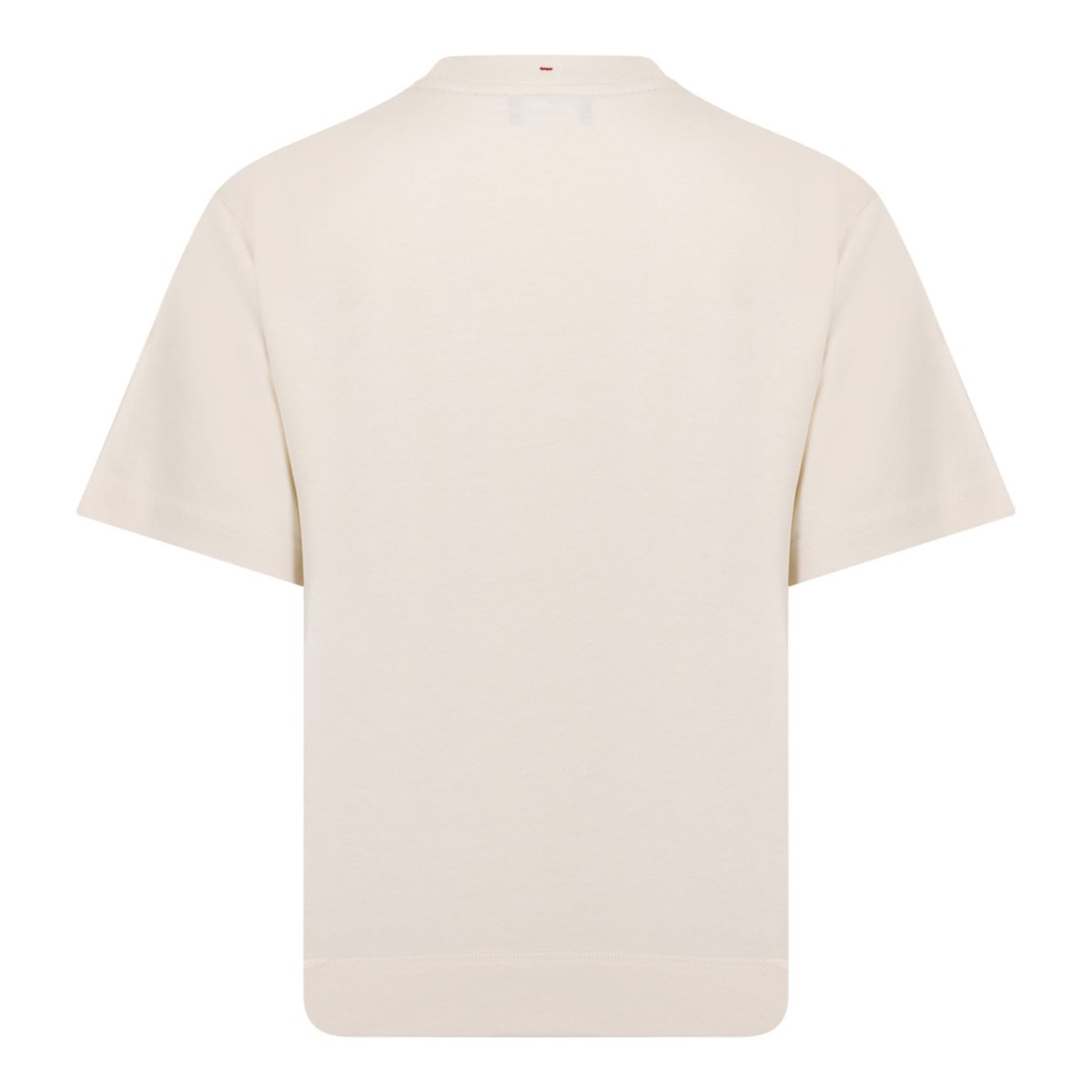 Beige Logo Print T-Shirt