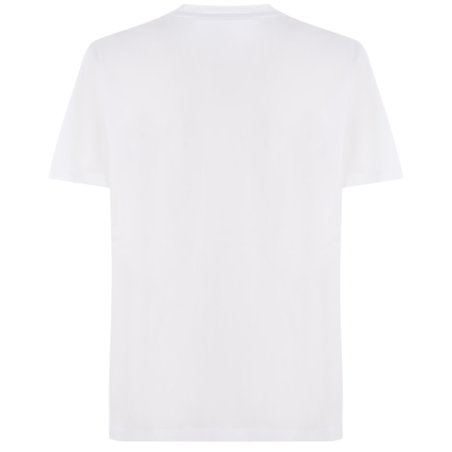 White Star Print Cotton T-Shirt
