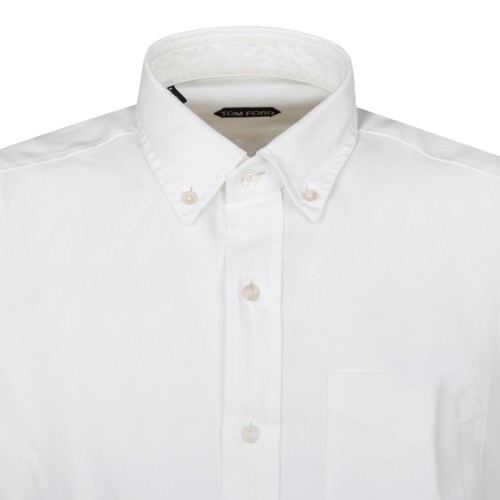 White Long Sleeves Lyocell Shirt