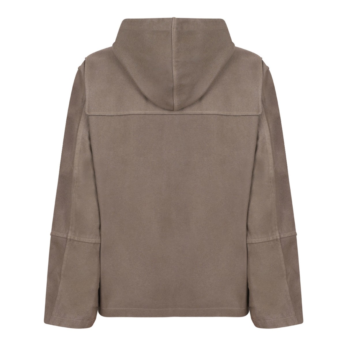 Light Brown Cropped Duffel Jacket