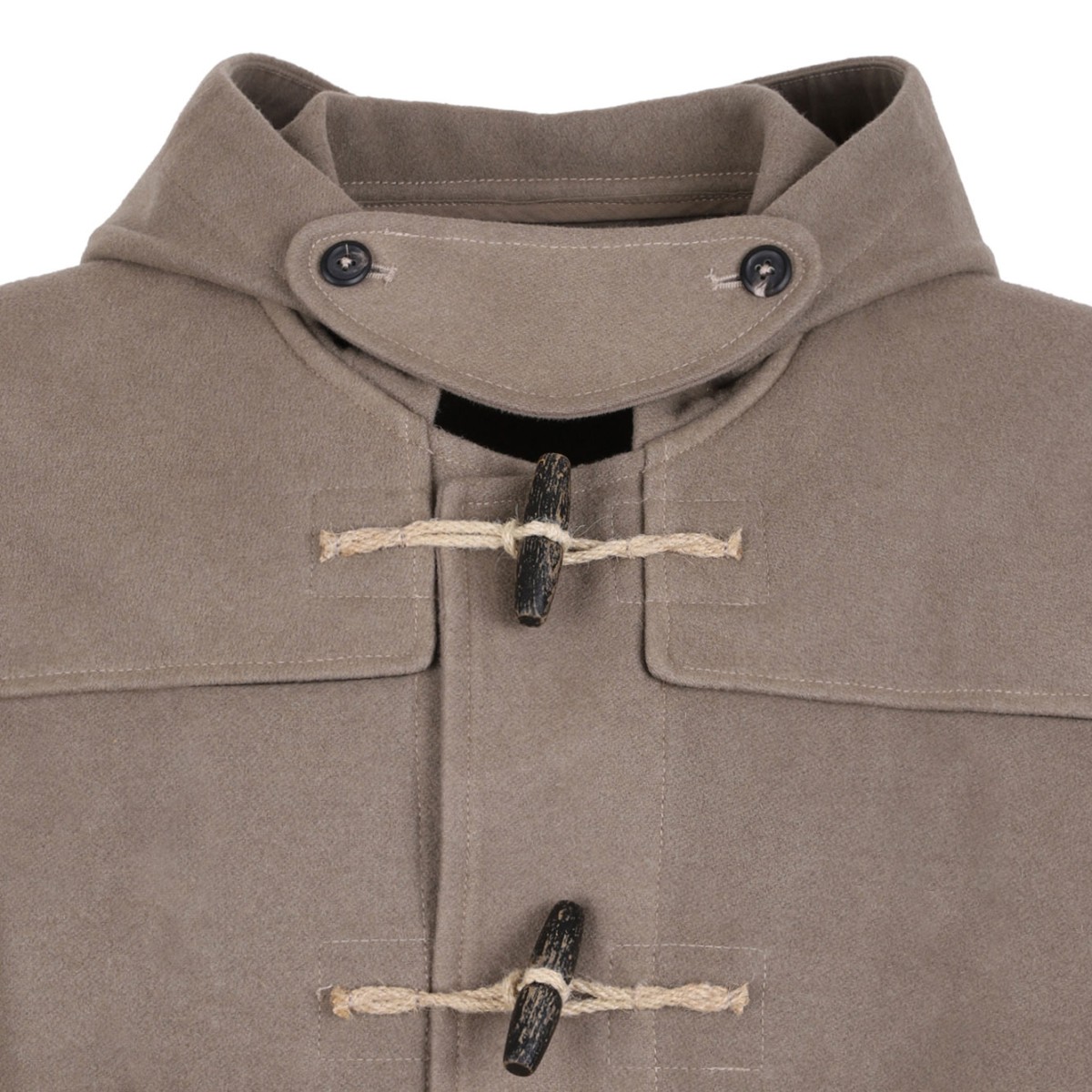 Light Brown Cropped Duffel Jacket