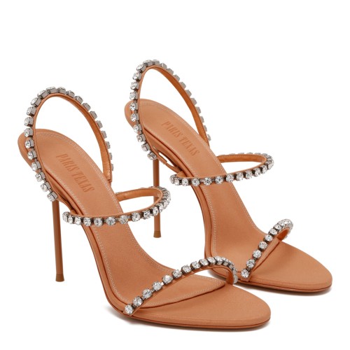 Amber Slingback Sandals With Embroidered Bezels 2