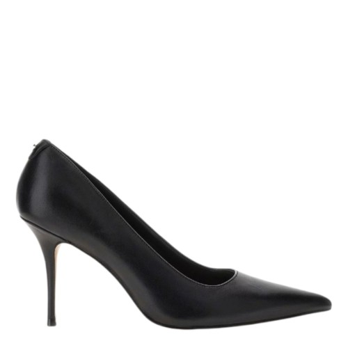 Black Idreena Genuine Leather Pumps