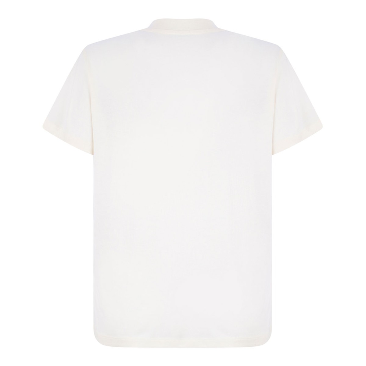 White Logo Print T-Shirt
