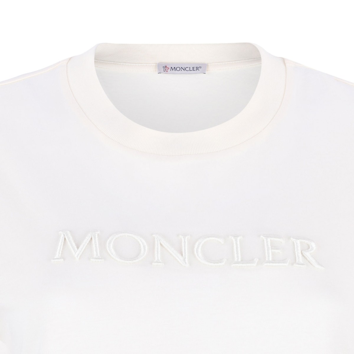 White Logo Print T-Shirt