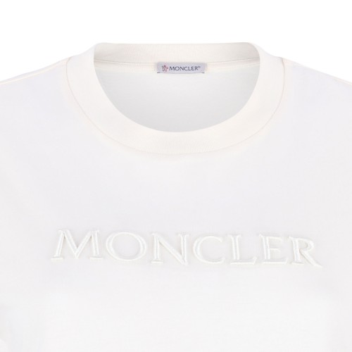 White Logo Print T-Shirt
