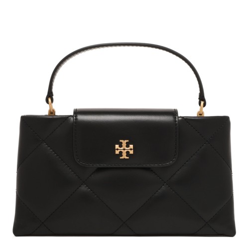 Black Kira Bag With Diamond Quilting