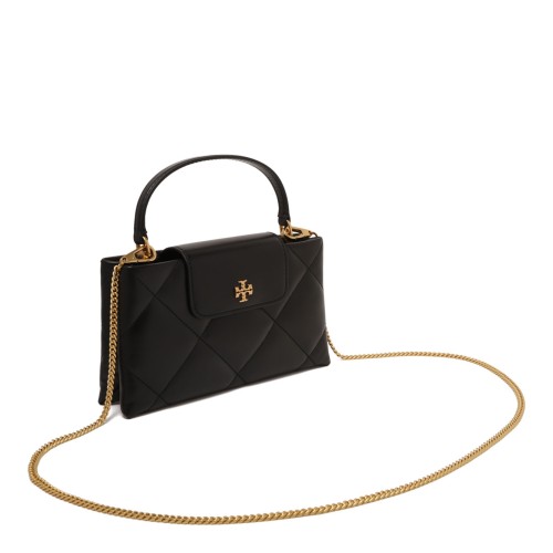 Black Kira Bag With Diamond Quilting