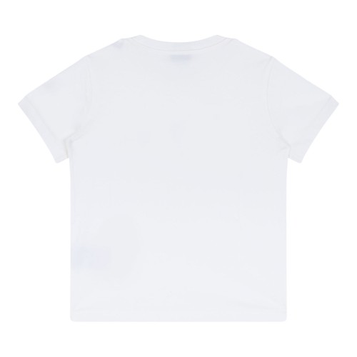 White Logo Print T-Shirt