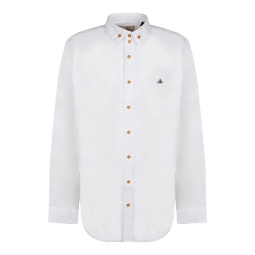 White Two Button Krall Shirt