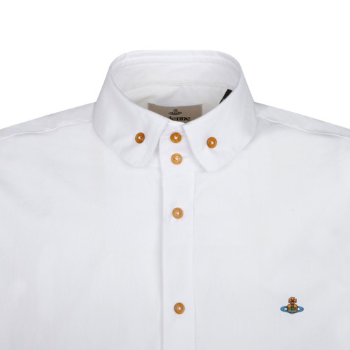 White Two Button Krall Shirt