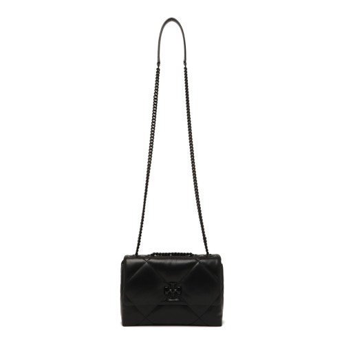 Black Kira Small Diamond-Quilted Shoulder Bag