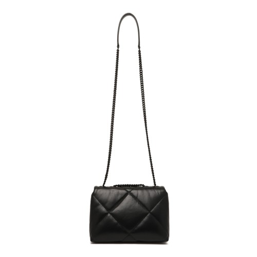 Black Kira Small Diamond-Quilted Shoulder Bag