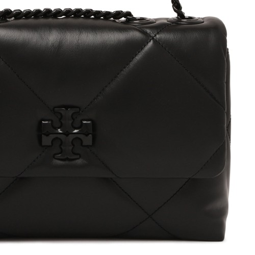 Black Kira Small Diamond-Quilted Shoulder Bag
