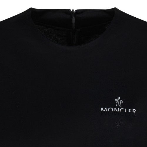 Black Cotton Jersey Logo T-Shirt
