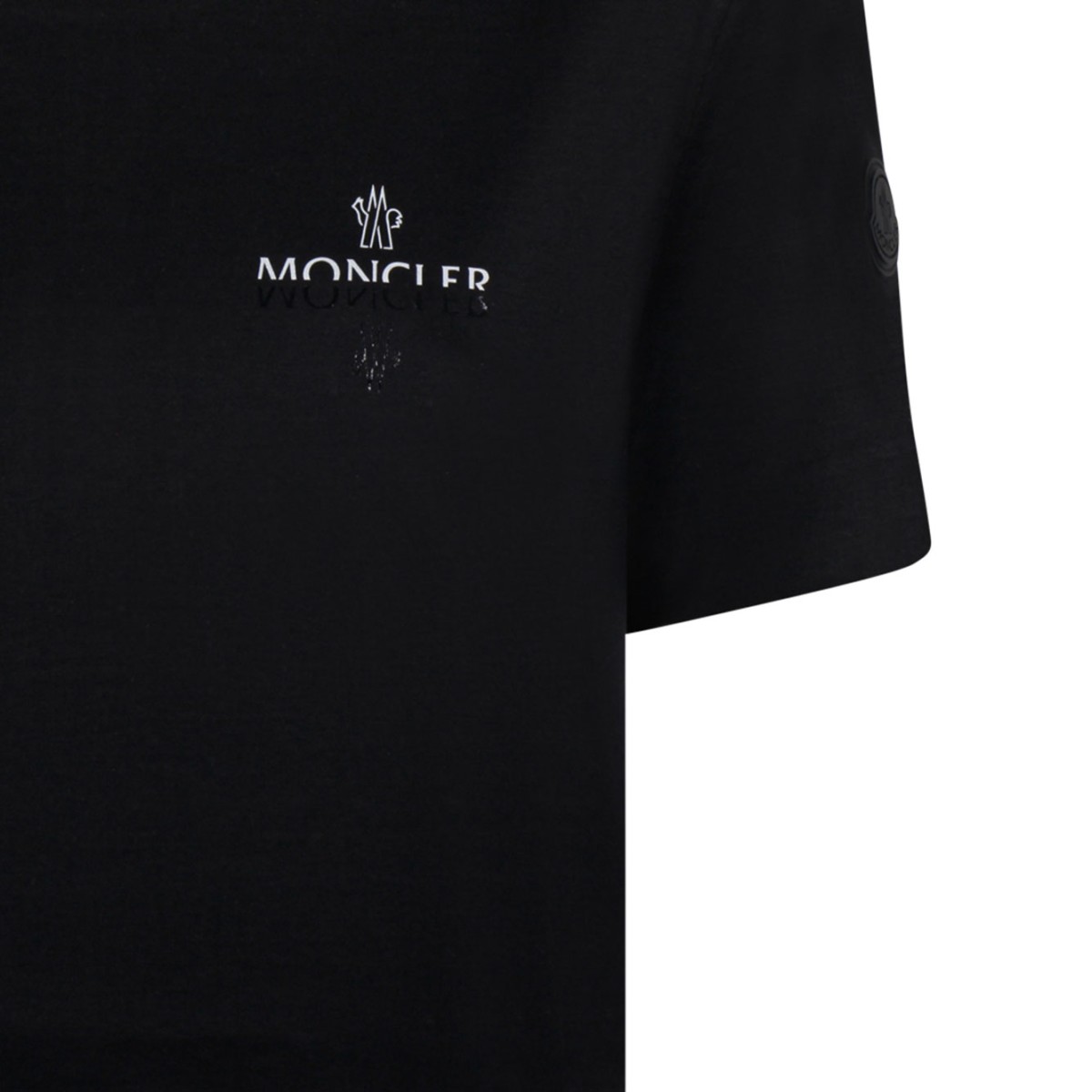 Black Cotton Jersey Logo T-Shirt