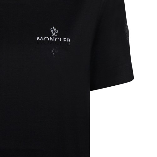 Black Cotton Jersey Logo T-Shirt