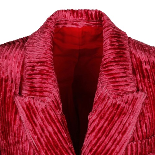 Raspberry Velvet Effect Jacket