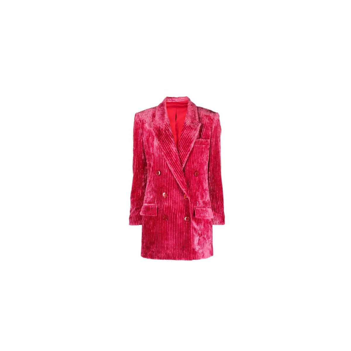 Raspberry Velvet Effect Jacket
