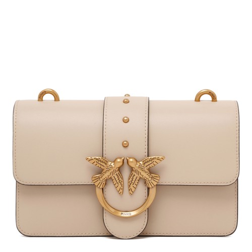 Light Beige Love One Chain Shoulder Bag