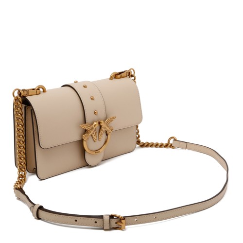Light Beige Love One Chain Shoulder Bag