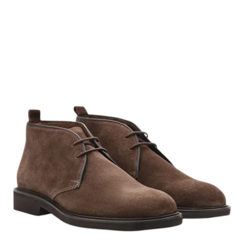 Baltimore Lace-Up Ankle Boot in Castor Calfskin 2