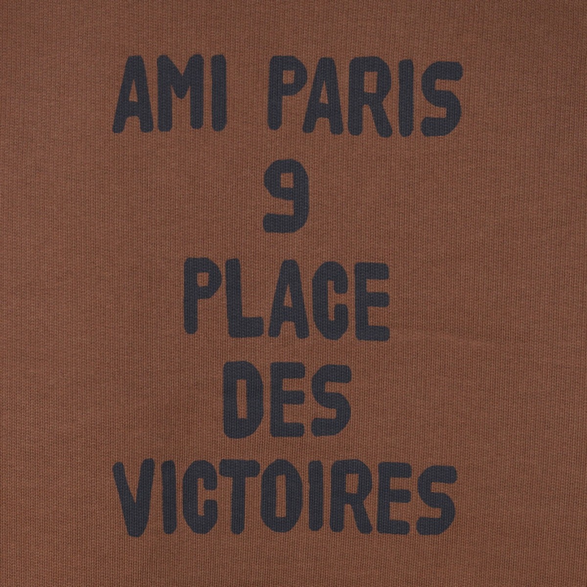 Brown Raglan-Sleeve Embroidered Hoodie