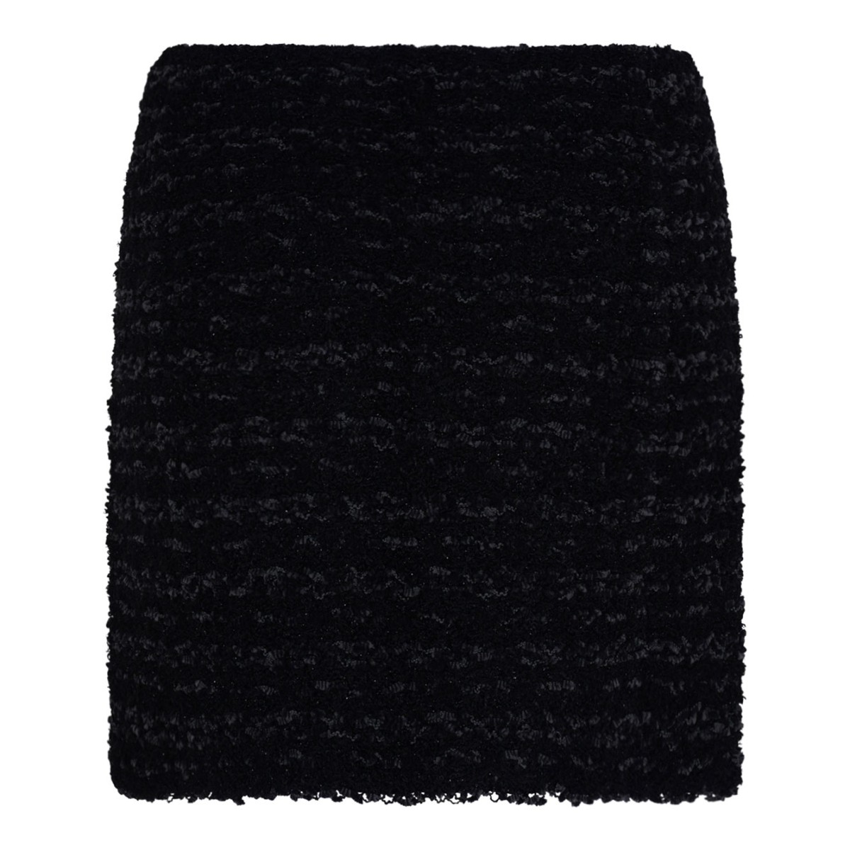 Black Short Tweed Skirt