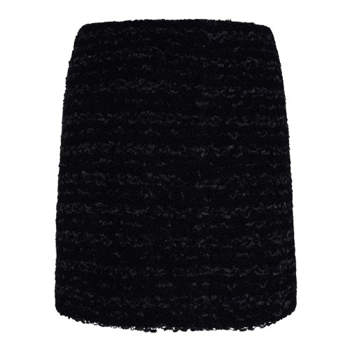 Black Short Tweed Skirt