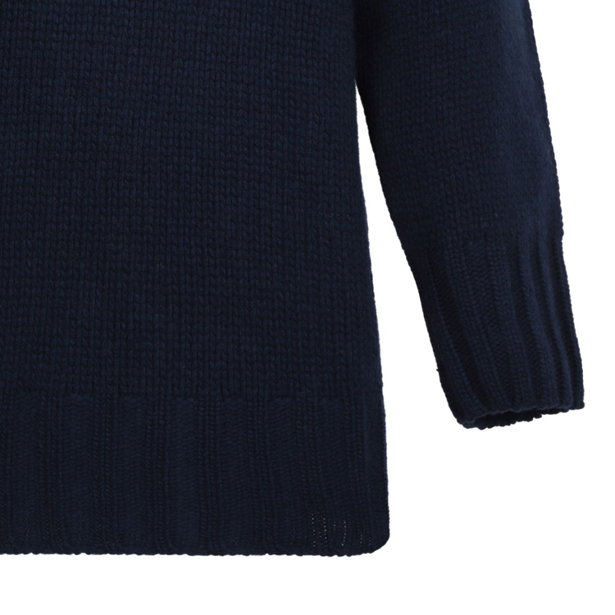 Navy Blue High Neck Sweater