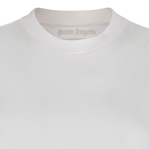 White Logo Underband Crop Top