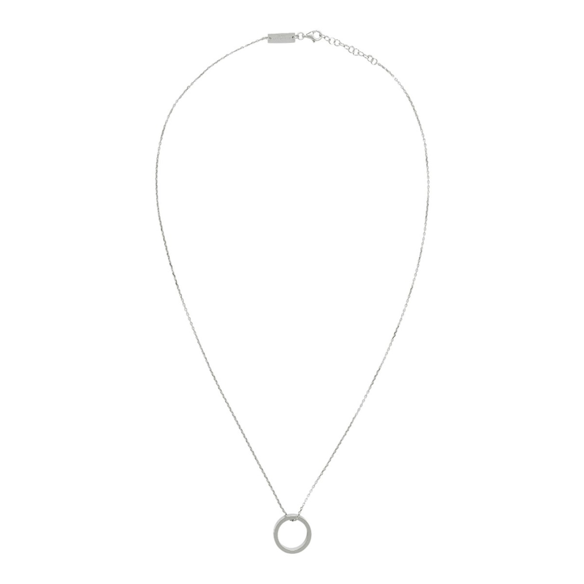 Silver Numerical Pendant Necklace