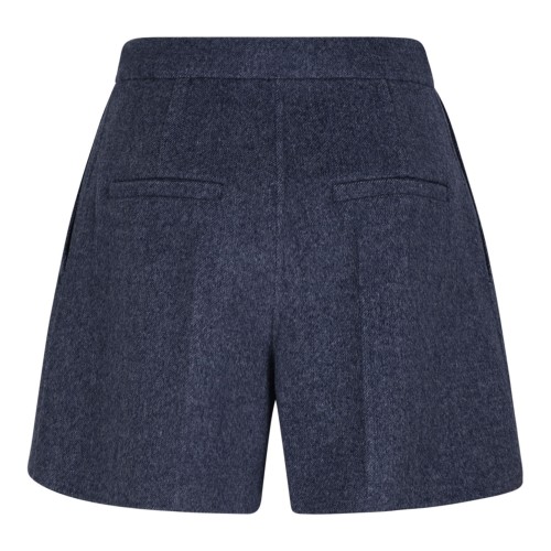 Slightly Flared Blue Bermuda Shorts 2