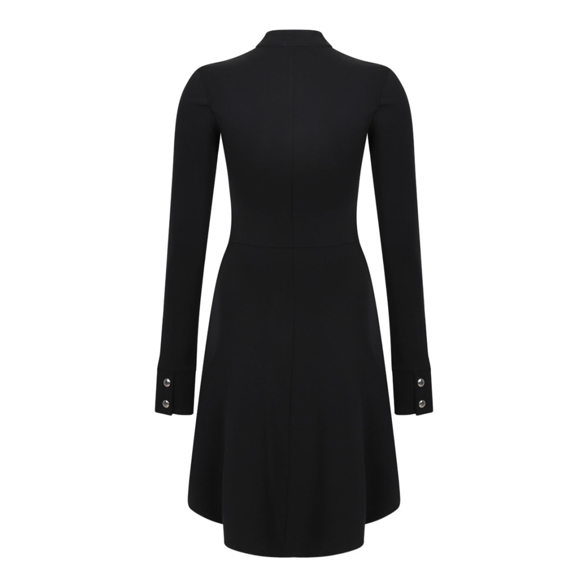 Black Zip Fastening Mini Dress