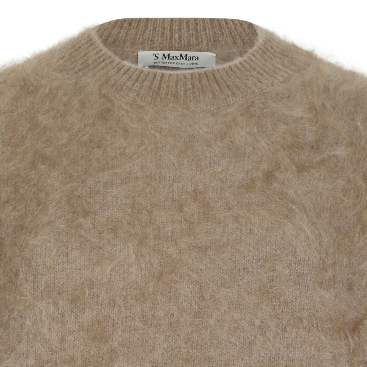 Beige Brushed Cashmere Sweater