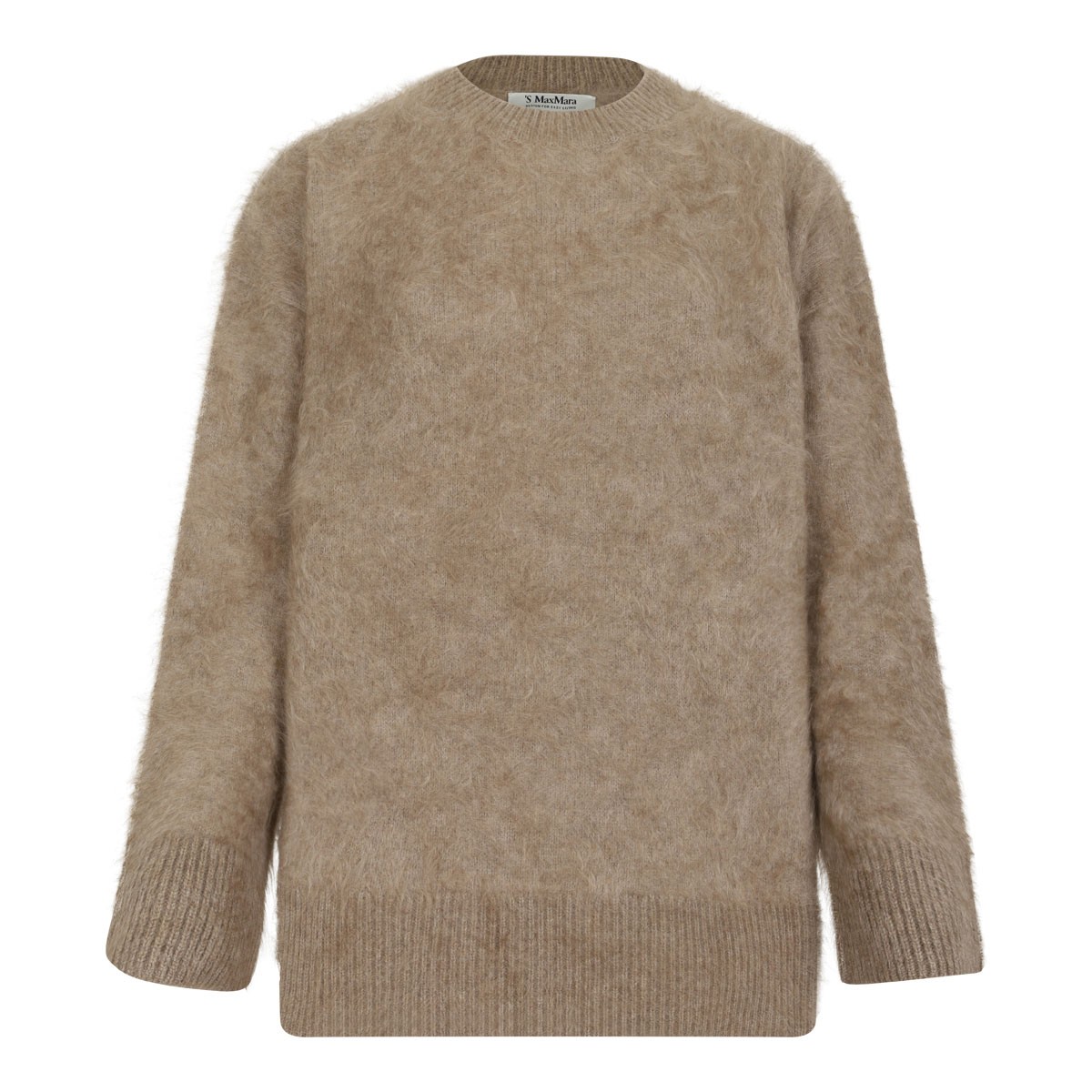 Beige Brushed Cashmere Sweater