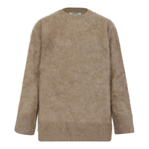 Beige Brushed Cashmere Sweater