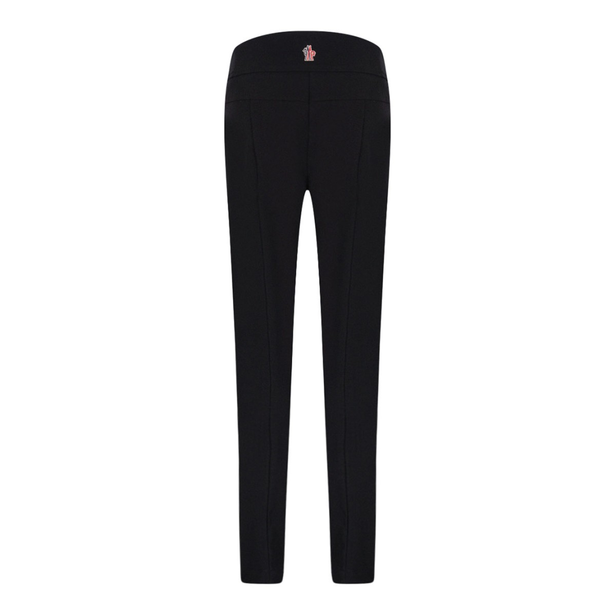 Black Mid-Rise Nylon Trousers