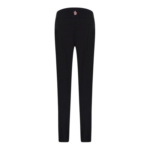 Black Mid-Rise Nylon Trousers