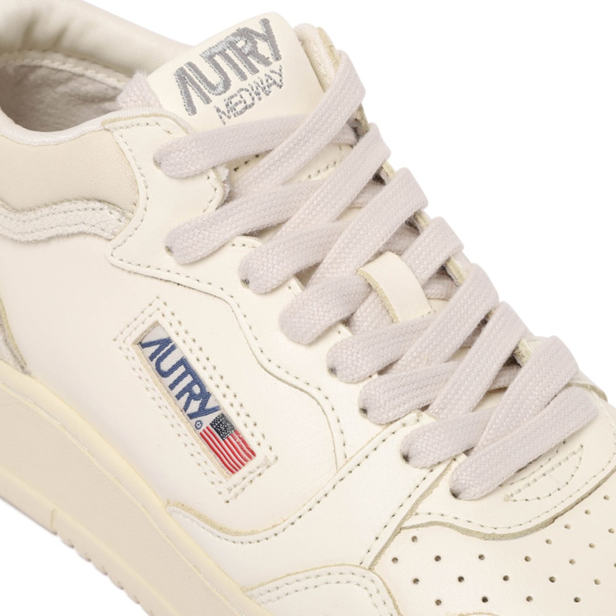 White Medalist Low Sneakers