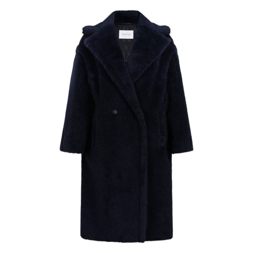 Navy Blue Teddy Bear Icon Coat