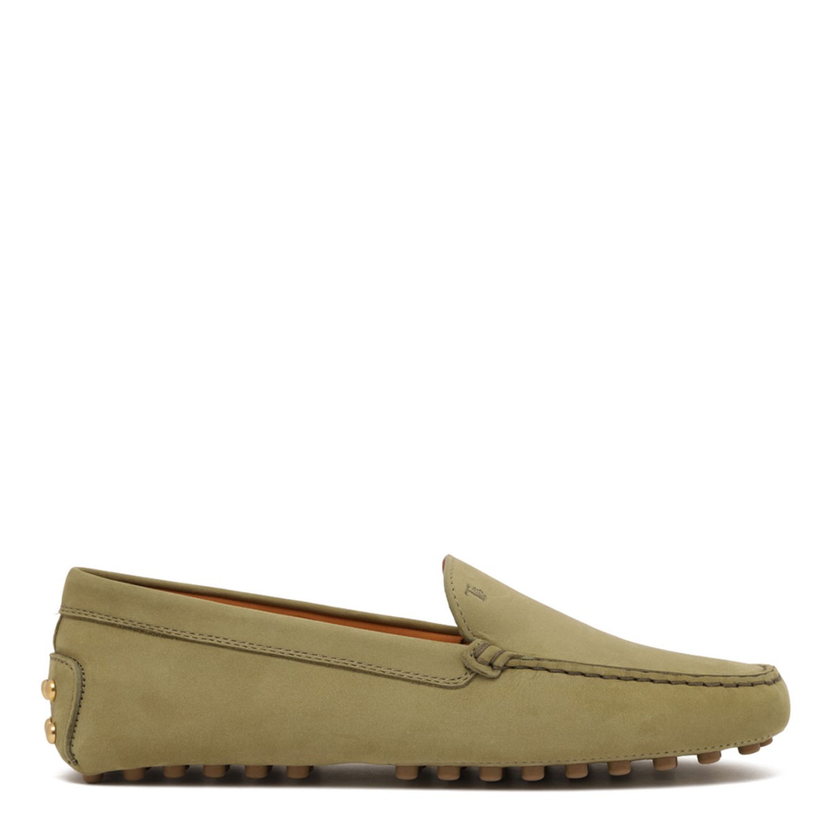 Green Gommino Loafers In Nubuck
