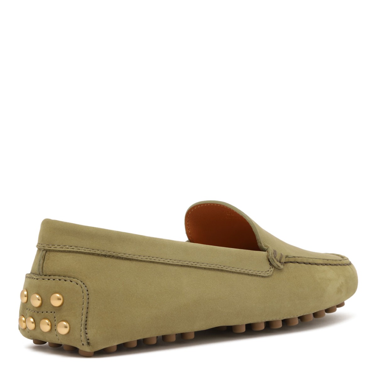 Green Gommino Loafers In Nubuck