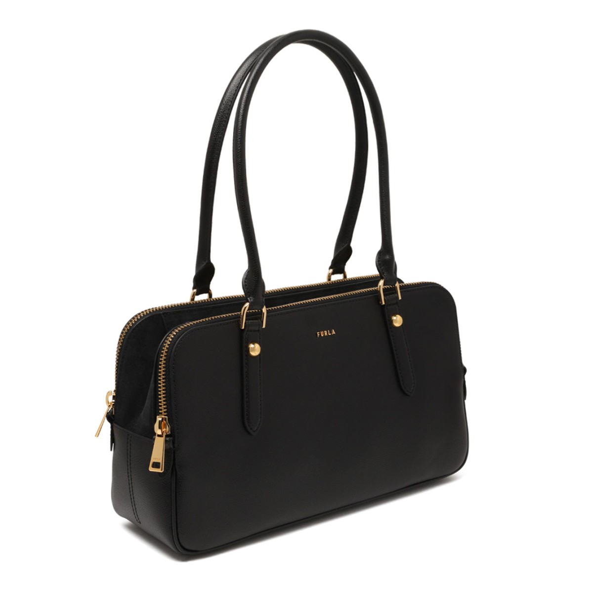 Black Giulia Boston M Bag