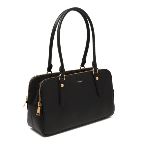 Black Giulia Boston M Bag